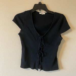 Madewell tie-front top